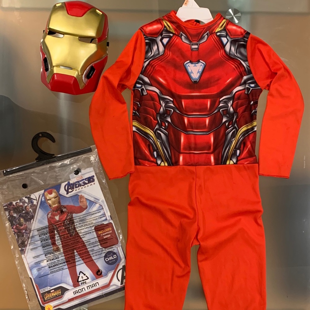 Age 4-6 Size Small Iron Man Avengers Costume